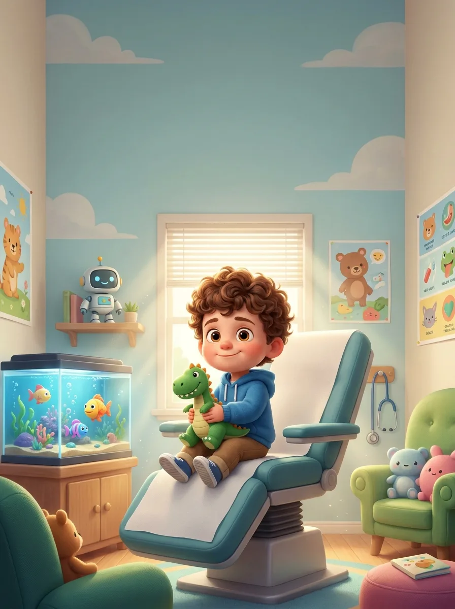 The Bravest Check-up sample art