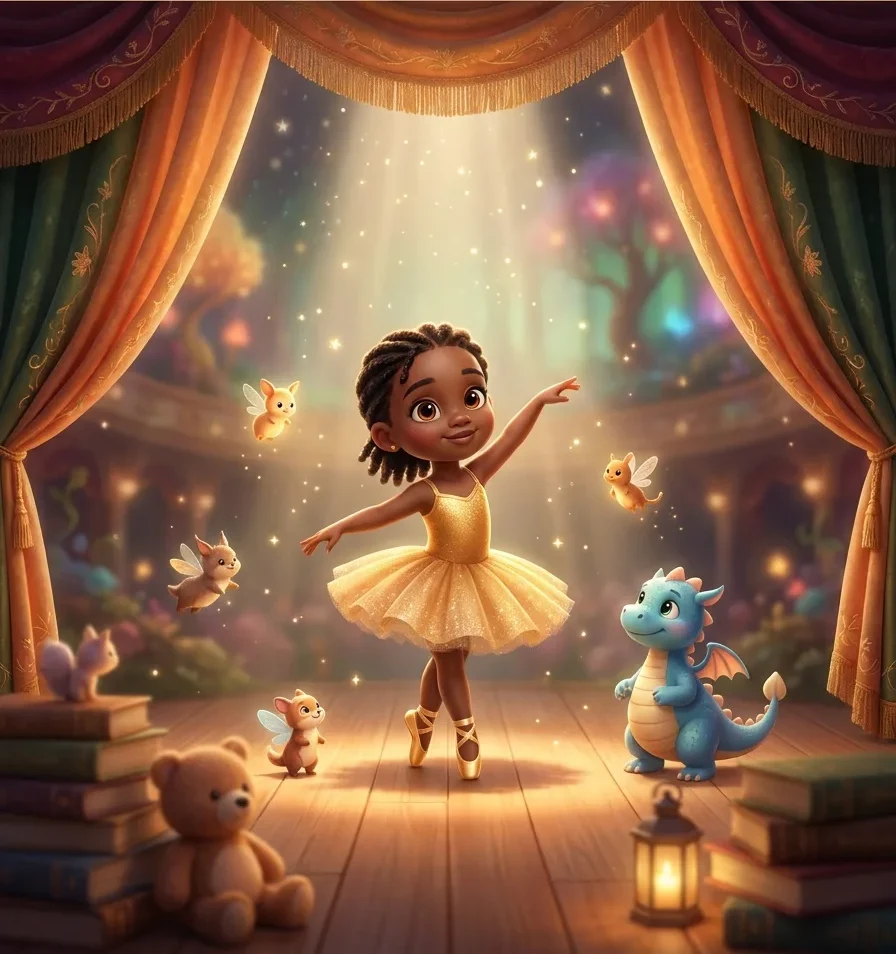 The Dancing Star - personalized children's book cover