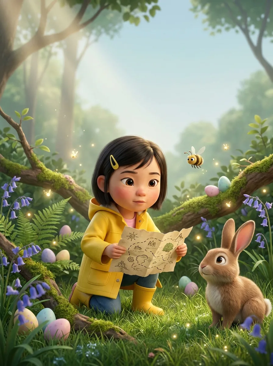 The Bunny Left a Map sample art
