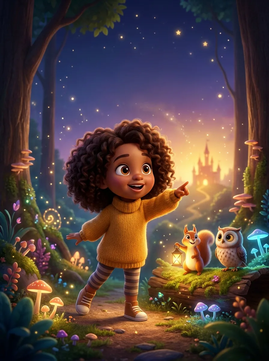 Sample personalized book cover: The Magical Journey of Amara