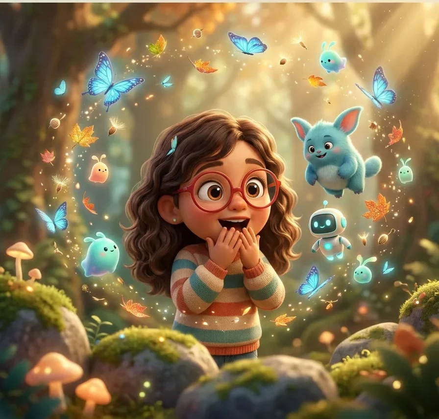 New Glasses, New World - personalized children's book cover