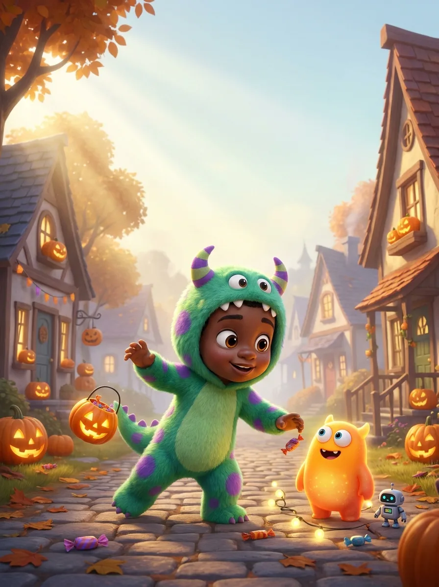 The Friendly Little Monster - personalized children's book cover