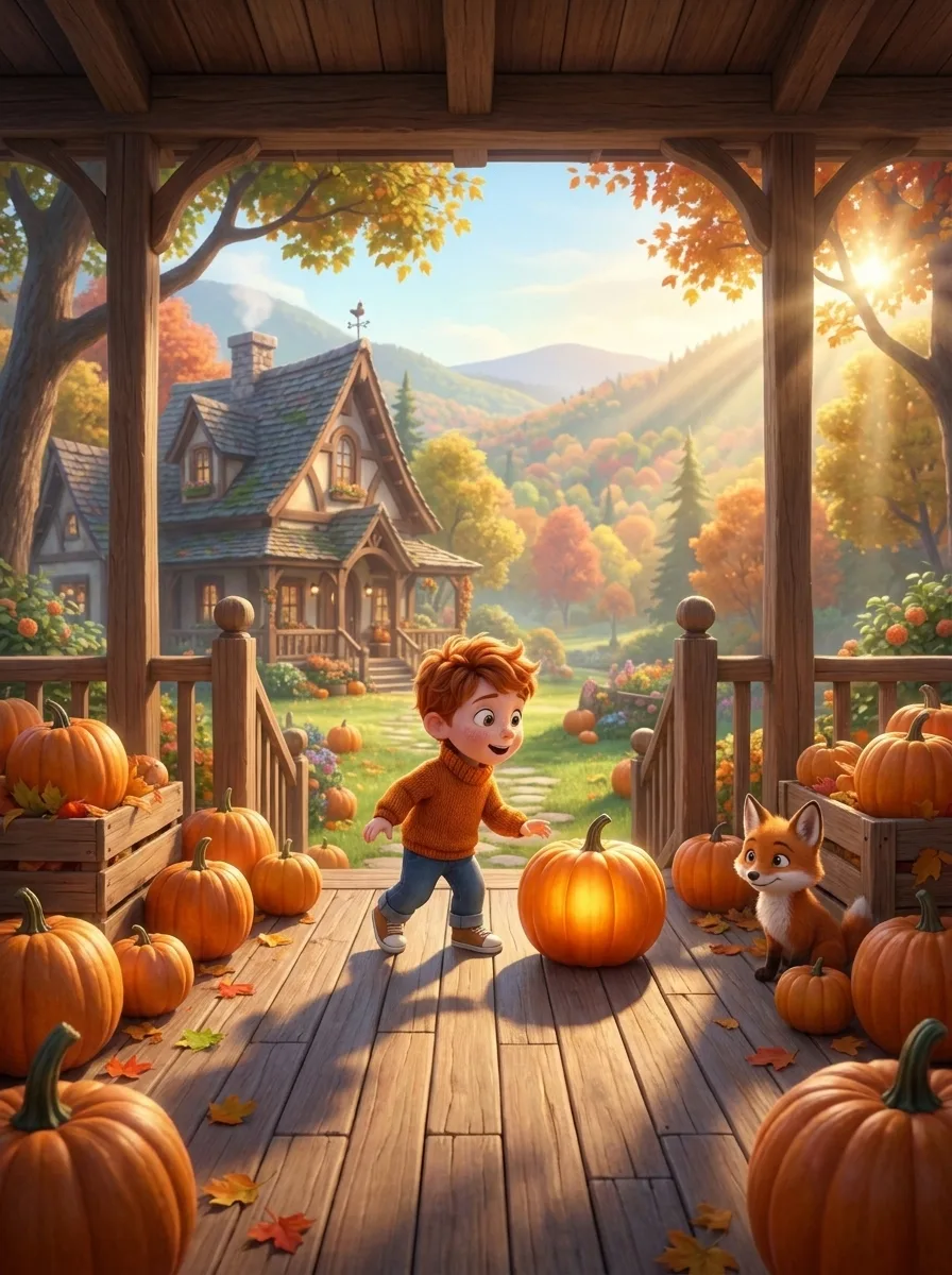 The Pumpkin That Smiled Back - chapter 1: The Roundest One